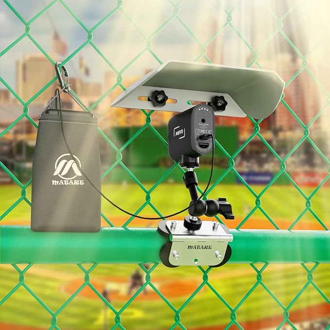 Magnetic Fence Mount for Mevo Start, GoPro, iPhone and Action Cameras - Mevo Camera Mount Streaming Kit for Game Changer Recording Baseball Games