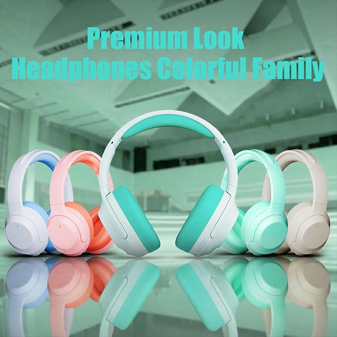 Upgraded Pro‑level Hybrid Active Noise Cancelling Headphones, HD Sound & Big Bass, 2X Softer Comfort, Long ANC Playtime, Wireless Over-Ear Bluetooth Headphones Perfect for Home Office|Travel|Pair