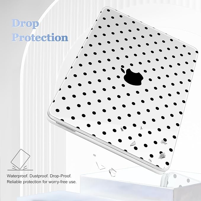Tuiklol for 2026 MacBook Neo 13 Inch A18 Pro Chip Case, (Model A3404) Anti-Scratch Anti-Drop Slim Hard PC Shell Case with Shockproof Protective MacBook Neo Laptop Cover, Spot-Black