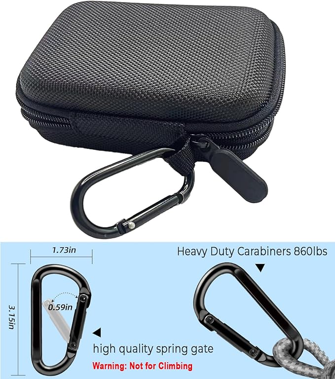 Hard EVA Carrying Case for PLAUD Note AI Voice Recorder, Compatible with PLAUD Recorder and Magnetic Protective Case, Travel Storage Box (Black)
