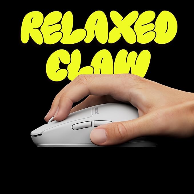 Pulsar Gaming Gears X2H Crazylight Wireless Gaming Mouse, Ultra Lightweight 1.30 oz (37g), Optical Switch, 32000 DPI, 750 IPS, XS-1 Sensor, 8k Compatible (Uyuni White)