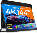 UPERFECT Portable Monitor 4K 144Hz QLED, 19" UHD 3840×2160, 500 Nits, 2000:1, 146% sRGB, 0.1ms, Built-in Stand & VESA Mount, Travel Gaming Monitor for Laptop, PC & Gaming Consoles - UColor 19 Apex