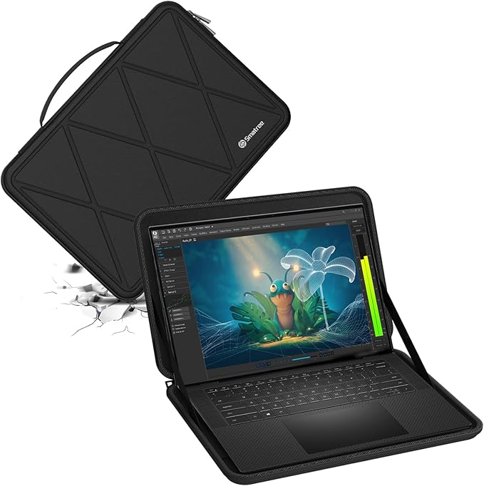 Smatree Hard EVA Protective Sleeve Case Only Compatible for 15 inch Dell Precision 5570 Workstation, for 15.6 inch Dell XPS 15 9530 Laptop Waterproof and Anti-Shock Sleeve (X8267)