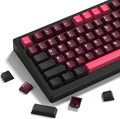 Womier Double Shot PBT Keycaps Set 138 Keys, Cherry Profile Custom Keycaps 60 65 75 100 Percent for 61/64/68/84/87/100/104/108 Retro Gaming Mechanical Keyboard (HotPink Black)