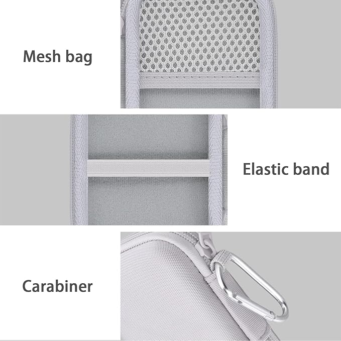 Hard Carrying Travel Case for PLAUD Note/Note Pro AI Voice Recorder,Compatible with Digital Recorder and Magnetic Protective Case(White)
