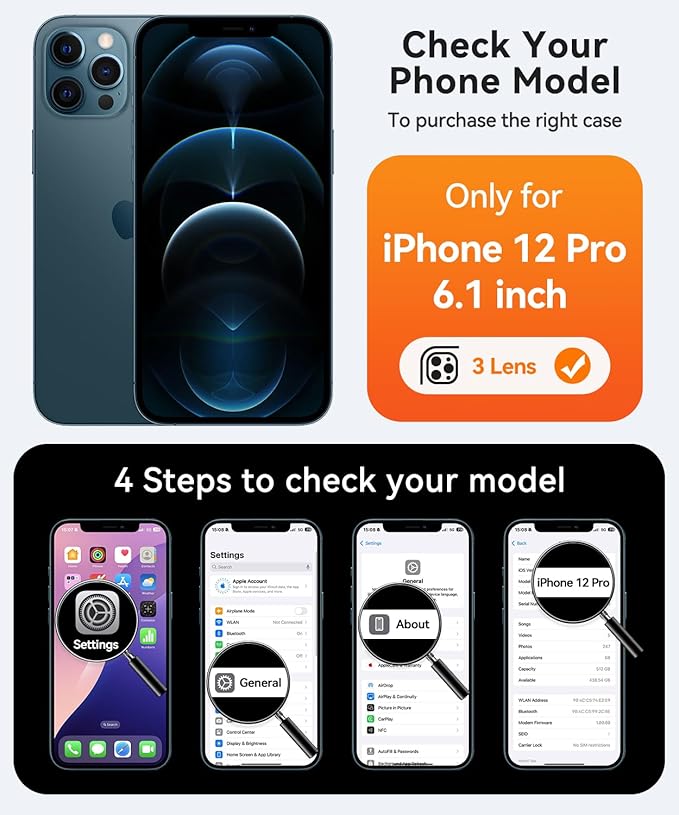 CANSHN Magnetic Compatible with iPhone 12 Pro Case, Upgraded [Full Camera Protection] [Compatible with Magsafe] [Translucent Matte] Shockproof Protective Phone Cover 6.1 Inch - Light Blue