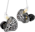 CCZ NC02 in Ear Monitors, Wired Gaming Earbuds, Deep Bass Wired Ear buds without Microphone, 1DD HiFi IEM inear Headphones, IEMs for Gaming Music Singer Drummer, Tangle-free Cable (Black, without Mic)