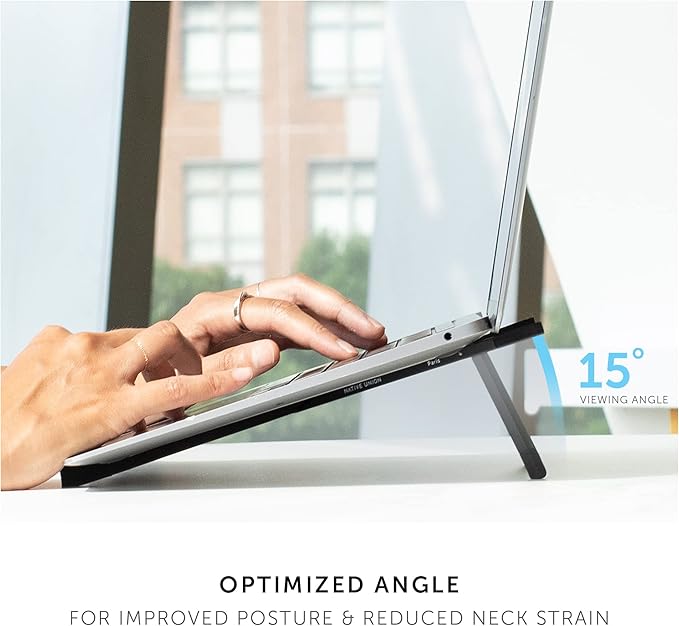 Native Union Fold Laptop Stand – Ultra-Slim Foldable & Portable Laptop Stand – Ergonomic & Optimized Viewing Angle – for 13 to 16 Inch MacBooks & Laptops, 10 to 16 Inch iPads & Tablets (Black)