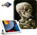 for iPad Air 2/1 Case, for iPad 5Th/6Th Generation Case 2017/2018, Slim Cover for iPad Cases 5th/6Th Generation 9.7-inch, Pencil Holder, 2 Viewing Angles, Typing Stand, Skull with Cigarette