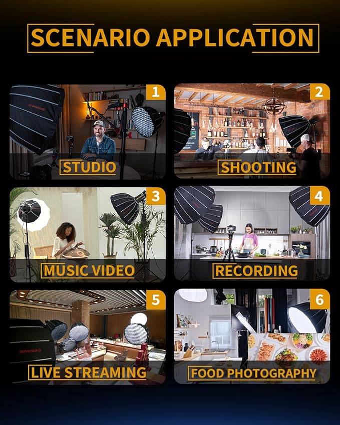 IFOOTAGE LED Video Light 70W SL1 60BNA Bi-Color Photography Lighting,2700-6500K Continuous Output Lighting,Portable Video Lighting for Video Recording,Studio,App Control
