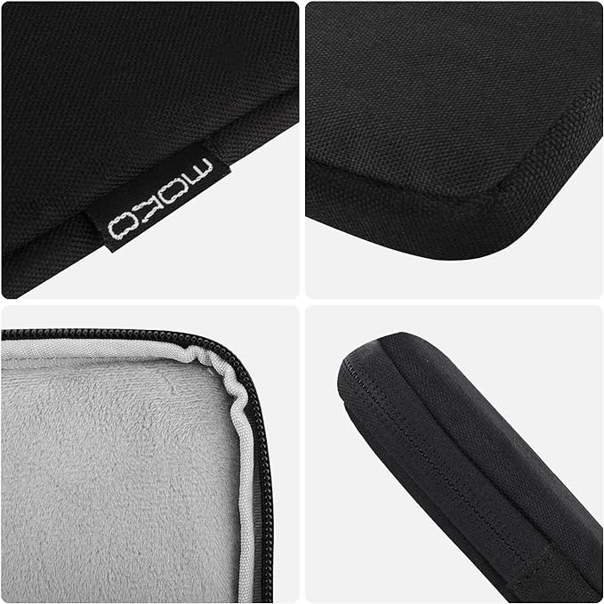 MoKo 9-11 Inch Tablet Sleeve Bag Carrying Case Fits New 11inch iPad Air M4, iPad A16 2025, iPad Pro 11 M4, Air 5/4/3, iPad 10/9/8th Gen, Tab S8/S9 11", Tablet Carrying Case, Black | Black