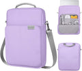 MoKo 13.3-14 Inch Laptop Sleeve Bag Fits Mac Neo 13-inch A18 Pro, Mac Pro 13.3" M2 2022/M5/M5 Pro/M5 Max 14.2" 2026, Mac Air 13.6" M5 2026, Handle Carrying Case with Shoulder Strap, Purple