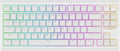 EPOMAKER G84 80% RGB Gaming Mechanical Keyboard, 2.4GHz/ Type-C/BT Wireless Keyboard, QMK/VIA Programmable, Hot-Swappable, NKRO, with Shine Through PBT Keycaps for Gamers (White, Creamy Jade Switch)