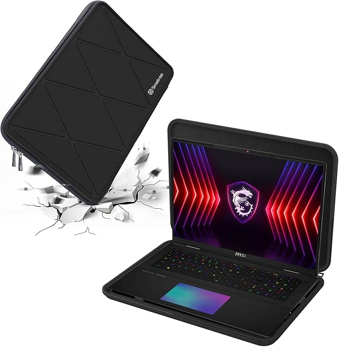 Smatree Hard EVA Protective Sleeve Case Compatible for 18 inch MSI Gaming Laptops Titan 18 HX A14V/Raider 18 HX A14V Laptop, for MSI CreatorPro X18 HX - A14V Laptop Waterproof Sleeve(A1700)