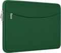 Laptop Sleeve Bag 14 inch, Shockproof Protective Laptop Cover Briefcase Carrying Computer Bag with Accessory Pocket Portable Computer Sleeve for 14" MacBook, HP, Dell, Lenovo, Acer, Green