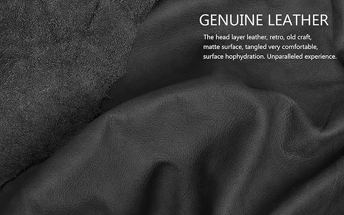 Gexmil Genuine Leather Case for iPad Pro 11 Inch 4/3/2/1st Gen 2022/2021/2020/2018,Smart Folio with Pencil Holder,Protective Shockproof Real Leather Cover,Auto Sleep/Wake,Sanded Black