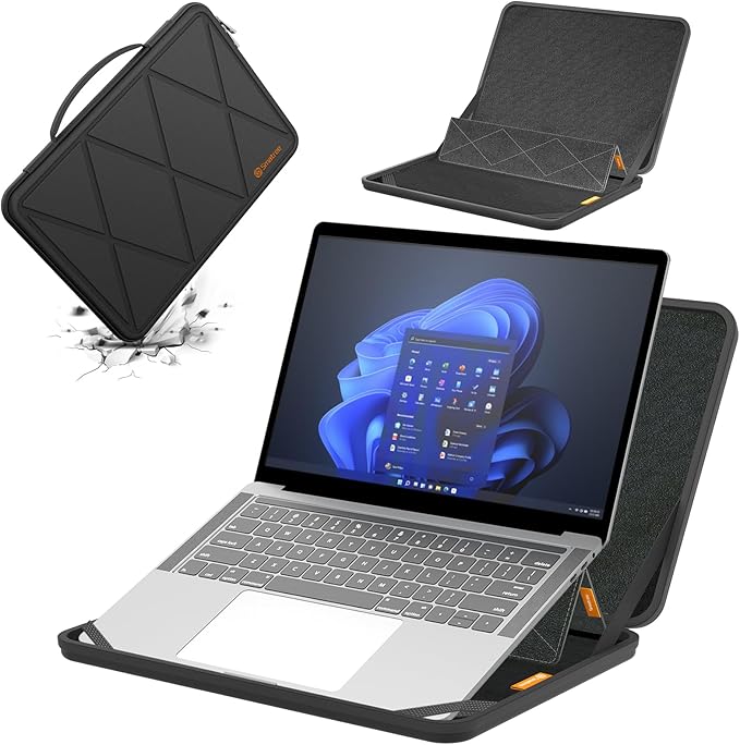 Smatree MS35 Hard EVA Protective Sleeve Case with Stand Compatible for 13.3 inch HP Elite x360 830, for HP Envy X360 13, for EliteBook 830/835 G11/G10/G9, for Elite x360 830 G11 2-in-1 Notebook PC