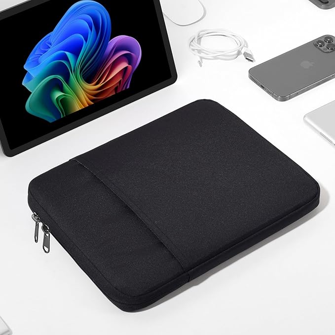 12-13 inch Tablet Sleeve for 2025 Microsoft Surface Pro 2-in-1 Laptop/Tablet 12", Pro 11th Copilot+PC, Surface Pro X/10/9 with Signature Keyboard/X Keyboard, Shockproof Case Bag