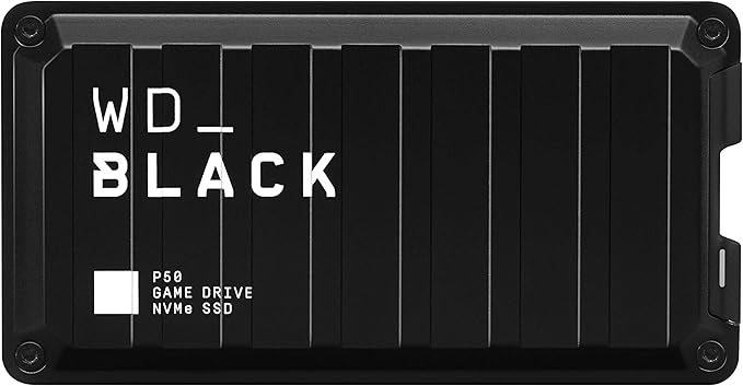 WD_BLACK 2TB P50 Game Drive SSD - Portable External Solid State Drive, Compatible with Playstation, Xbox, PC, & Mac, Up to 2,000 MB/s - WDBA3S0020BBK-WESN