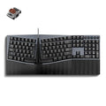 Perixx PERIBOARD-535BR [Firmware Updated] Wired Ergonomic Mechanical Keyboard - Full-Size - Low-Profile Brown Tactile Switches - NKRO Anti-Ghosting - Compatible with Windows and macOS
