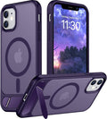 Magnetic Compatible with iPhone 11 Phone Case, [Built-in Invisible Kickstand][Compatible with MagSafe] [Military Grade Shockproof] Slim Translucent Matte Phone Case for iPhone 11 6.1"