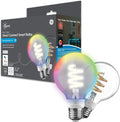 Cync GE Smart LED Light Bulbs, G25 Globe Bulb, Room Décor Aesthetic, Color Changing Light Bulbs, 60W Equivalent, Works with Amazon Alexa and Google Home (2 Pack)
