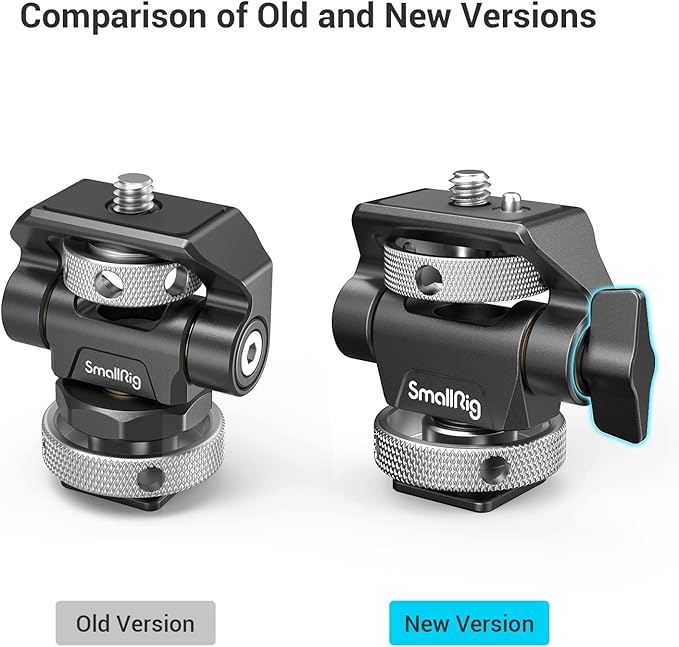 SmallRig Field Monitor Mount Holder Swivel and Tilt Adjustable with Cold Shoe Mount for 5" and 7" Monitor