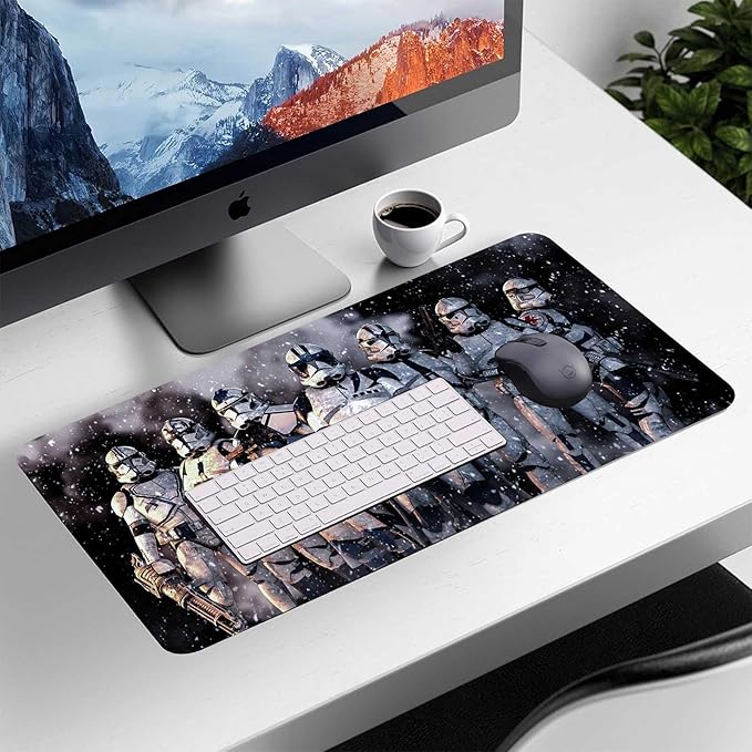 Extra Large Gaming Mouse Pad Design Desk Pad XXL,Mousepad with Non-Slip Rubber Base & Stitched Edges Mouse Mat,Portable Desk Mat for Computer Keyboard Mice Laptop and PC,31.5X15.7 inches