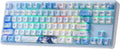 Redragon K707 PRO SE 80% Wireless Gasket RGB Gaming Keyboard, 3-Modes 87 Keys TKL Anime Mechanical Keyboard w/Hot-Swap Socket, Dye-Sub PBT Keycaps & 5-Layer Noise Dampening, Custom Linear Switch