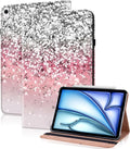 Compatible with iPad Air 11 Inch Case 8th/7th/6th Generation (M4/M3/M2) 2026/2025/2024, for iPad Air 5th/4th Generation Case 10.9 Inch 2022/2020 with Pencil Holder & Card Slots - Gradation