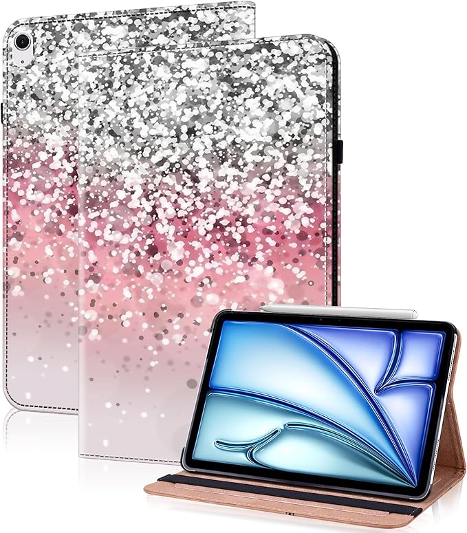 Compatible with iPad Air 11 Inch Case 8th/7th/6th Generation (M4/M3/M2) 2026/2025/2024, for iPad Air 5th/4th Generation Case 10.9 Inch 2022/2020 with Pencil Holder & Card Slots - Gradation
