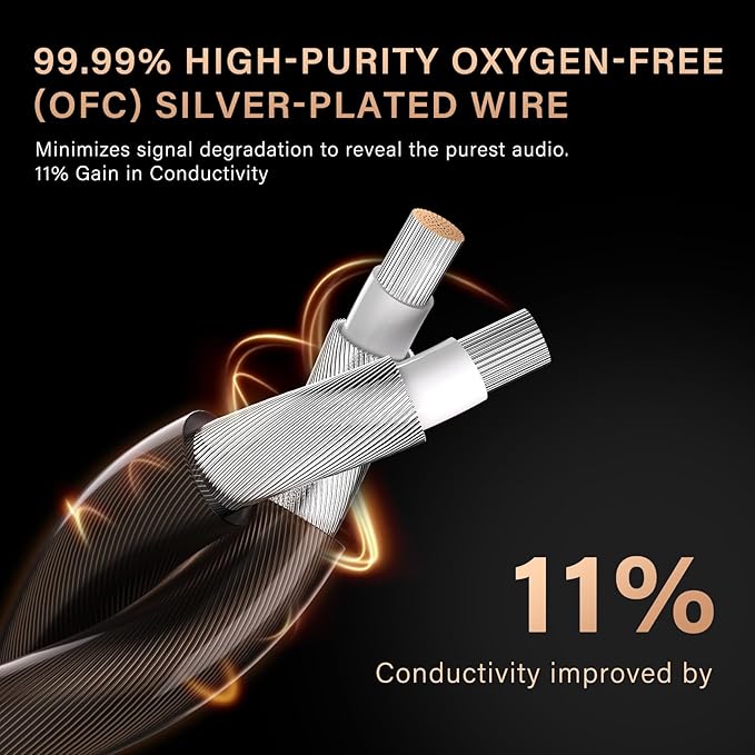 MAXAUX in Ear Monitors Earphones Wired IEM Headphones Without Microphone,1DD+1BA HiFi Bass,4N OFC Detachable Cable,Noise Isolating Earbuds for Musicians,Singers,Studio,Gaming,Stage Monitors,DJ,PC,PS5