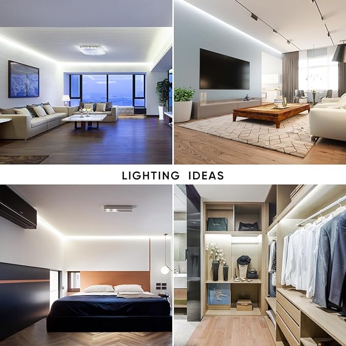 Shine Decor LED Strip Light 150FT 120VAC, Super Bright 19012 Lumens Dimmable, IP65 Waterproof for Outdoor Indoor, 6500K Cool White Every 1.6ft Cuttable Lighting Rope 6x10mm, ETL Listed 45M