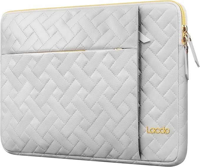 Lacdo Laptop Sleeve Case for 15 inch New MacBook Air M5/A3448 (2026), M4 A3241 2025, M3 A3114, M2 A2941 2024-2023, 15 inch MacBook Pro A1990 A1707 Computer Bag with Accessory Pocket, Space Gray