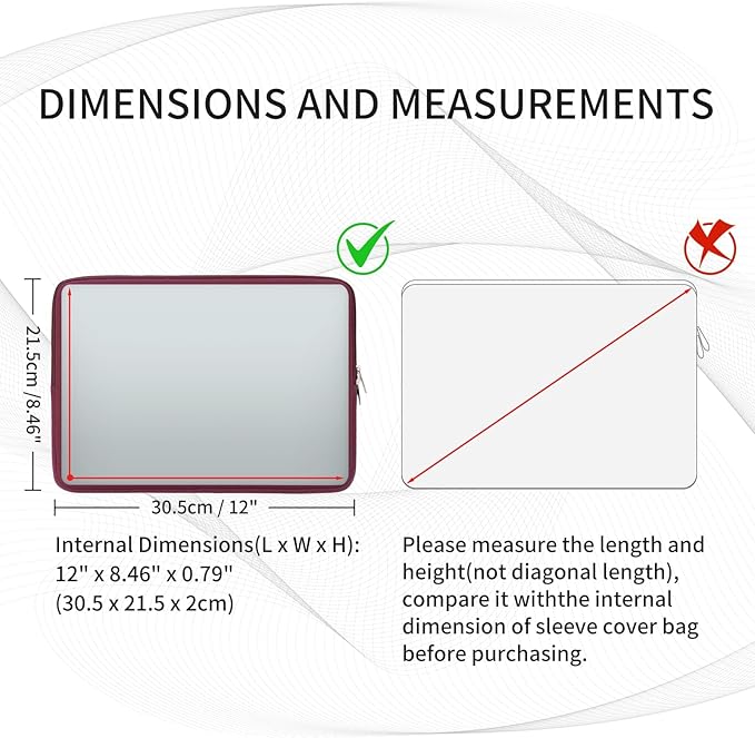 RAINYEAR 11-11.6 Inch Laptop Sleeve Protective Case Soft Lining Carrying Bag Compatible with MacBook Neo A18 11.6" MacBook Air for 11" Notebook Computer Tablet Chromebook (Red, Upgraded Version)