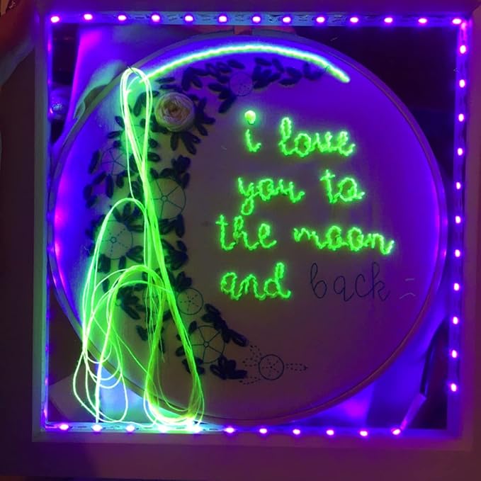 5V USB Purple 395-400nm LED Strip USB Powered 13.12ft/4M 240LEDs Flexible SMD2835 Black Light No-Waterproof IP20 LED Tape Lights (2pcs x 6.6ft)