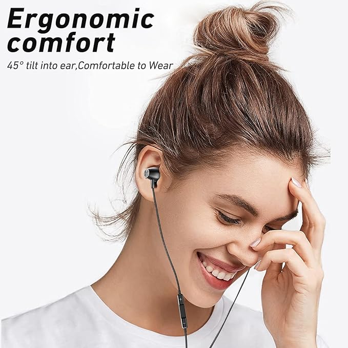 (2Pack) Wired USB C Earbuds for iPhone 17 16 Pro Max 16e 16 Plus 16Pro 15 Pro Max 15 Plus 15Pro, USBC Headphones in-Ear Earphones Type C Ear Buds with Mic Volume Control HiFi Stereo Noise Cancelling