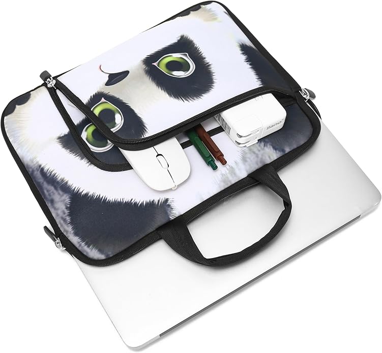 11.6 12 12.5 inch Two Pockets Laptop Sleeve Chromebook Case Ultrabook Case Notebook Tablet Case Neoprene Handle for Men Women