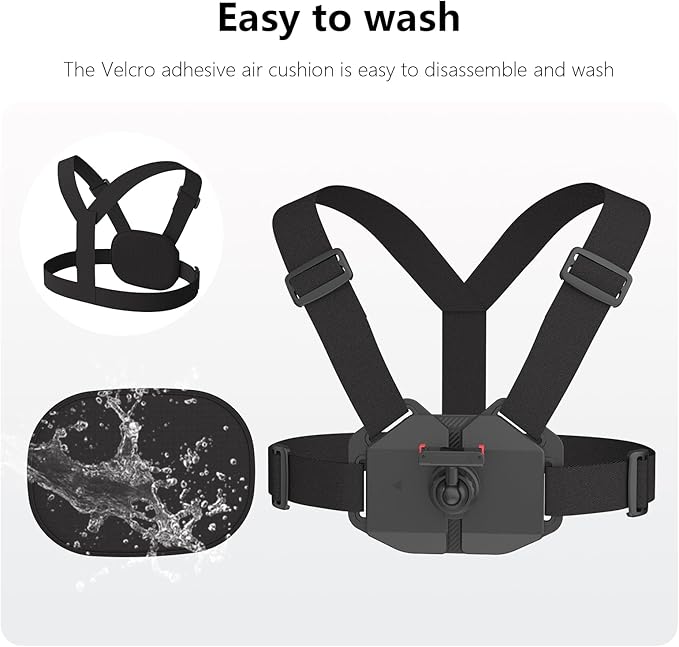 Osmo Action Chest Mount, Cross Body Strap Harness Chesty with Magnetic Quick Release for DJI Osmo 360 Action 5 Pro 4 3 Bike Motorcycle Cycling Hiking Aaccessories
