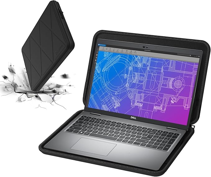 Smatree Hard EVA Protective Case Compatible for 16 inch DELL Pro Max 16 Premium MA16250,for 16.3 inch DELL 16 Premium DA16250,for 15.6 inch Vostro 3520/Vostro 15/Inspiron 15 3530/Latitude 5550 (A1600)