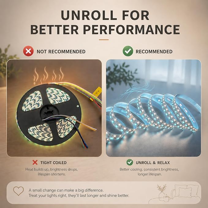 Brightest RGB+CCT Flexible led Strip Lights 270LEDs/Meter 5050 RGB + 2835 Warm White Daylight White Double Row Super Bright RGBWW Non-Waterproof Flexible LED Tape Light(DC24V 5meter/16.4ft)