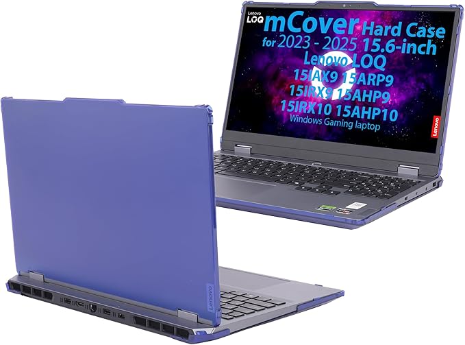 mCover Case ONLY Compatible for 2023-2025 15.6" Lenovo LOQ 15IAX9 15ARP9 15IRX9 15AHP9 15IRX10 15AHP10 Series Windows Computers (NOT for Other Lenovo Models)- Blue