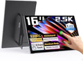 Intehill 16" 2.5K Portable Monitor, Second Laptop Screen Extender for Travel, Touchscreen Monitor for the Demanding Professionals, 120Hz Portable Gaming Monitor with Built-in Stand, T16KB (Black)