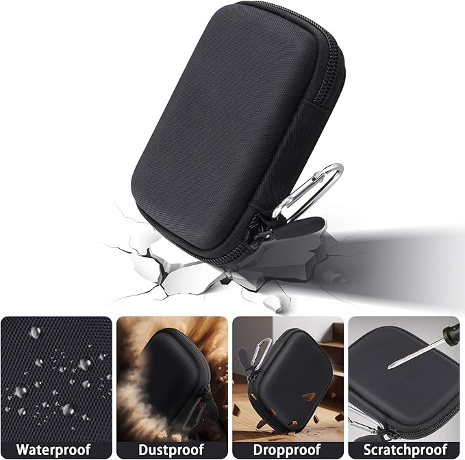 Hard Carrying Travel Case for PLAUD Note/Note Pro AI Voice Recorder,Compatible with PLAUD Digital Recorder and Magnetic Protective Case(Black)