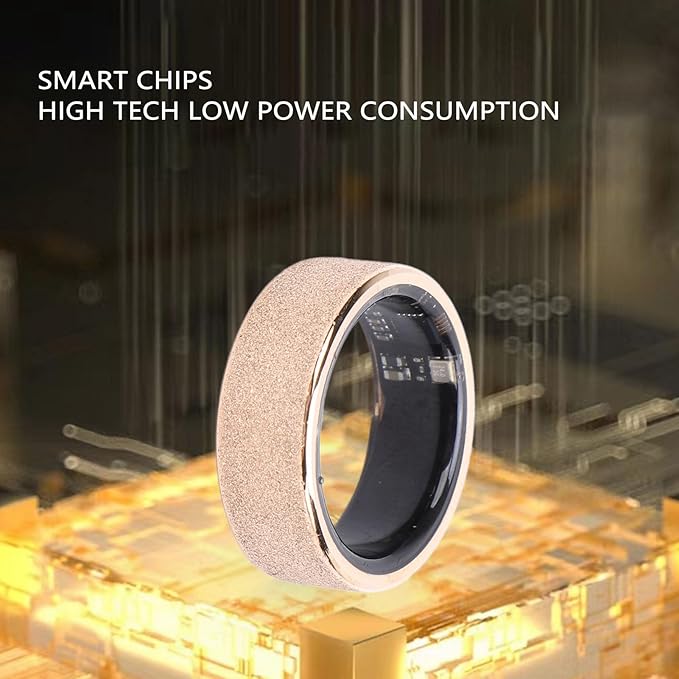 Smart Ring Health Tracker,IP68 Water Resistant Smart Ring Fast Charging Sports Monitoring Ring for Sports Sleep