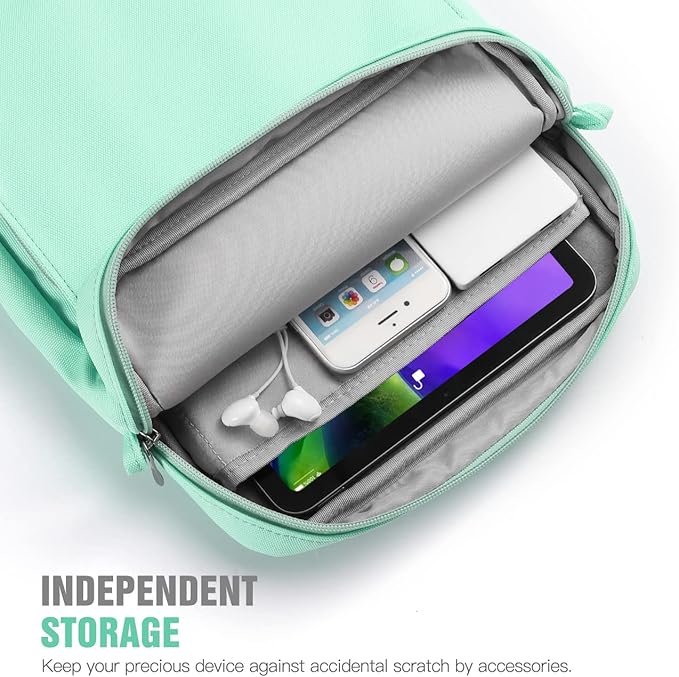 TiMOVO 9-11 Inch Tablet Sleeve Bag with Shoulder Strap for iPad 11-inch A16 2025, iPad 10th Gen. 10.9"/10.2", Galaxy Tab A9+/A11Plus 11", Mint Green
