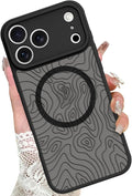 KANGHAR Case Compatible with iPhone 17 Pro Max Curly Line Pattern [Compatible with Magsafe] Cute Spiral Ripples Protective Magnetic Case for Girls Women Men 6.9"