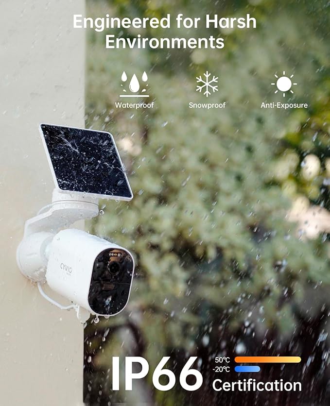 5MP Solar Security Camera Wireless Outdoor, Solar Powered Camera, Battery-Powered with Solar Panel, 11600mAh, Color Night Vision, AI Human/Vehicle Detection, 2.4G WiFi, No Monthly Fee