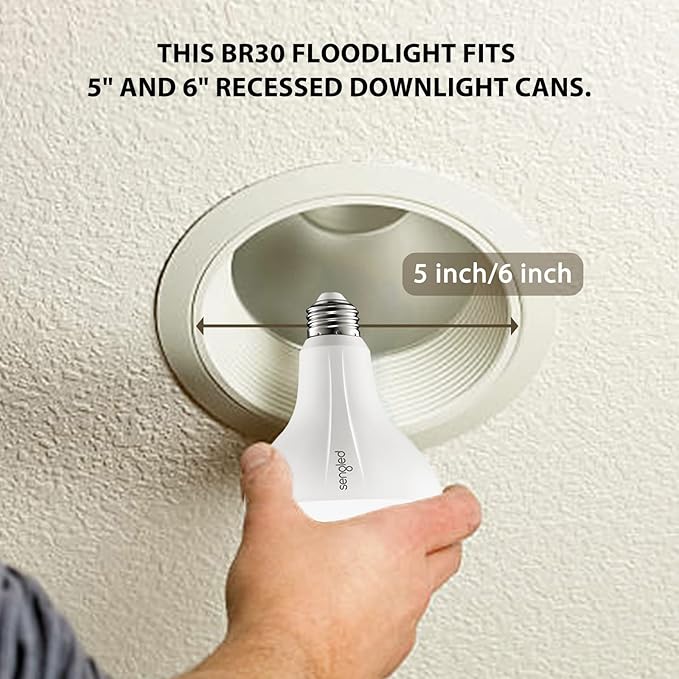 Sengled Smart Bulb, Zigbee Hub Required, Smart Light Bulb Works with Alexa, Google Home, SmartThings, Homekit and Siri, BR30 Dimmable Flood Light Bulb for Cans, Soft White 2700K, 650 LM, 9W, 1 Pack