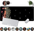 Large Mouse Pad, 31.5 x 11.8in Extended Gaming Mouse Pad with Stitched Edges,XXL Mousepad Protector Non Slip Rubber Base for Office Home Writing Mat,African American Women Black Girl,Black Desk Mat